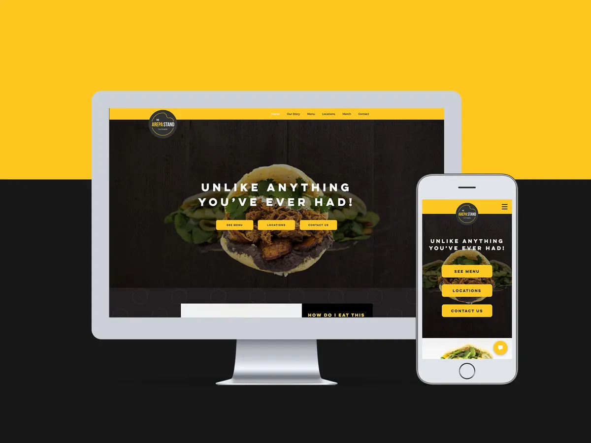 Website screens